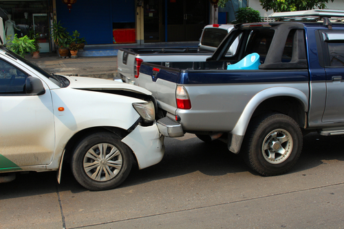 Rear end accident rear-end accident
