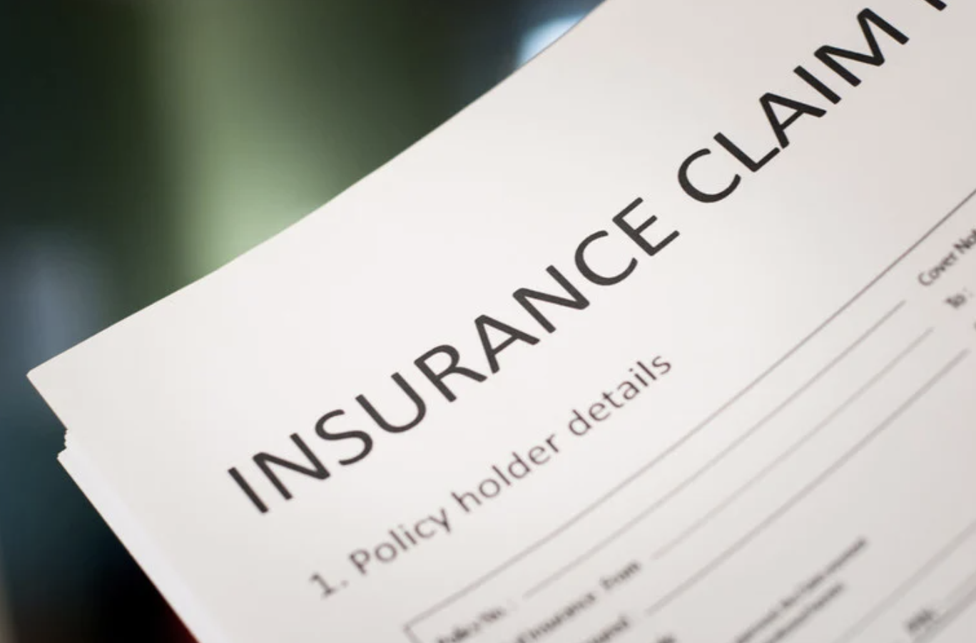Document titled INSURANCE CLAIM
